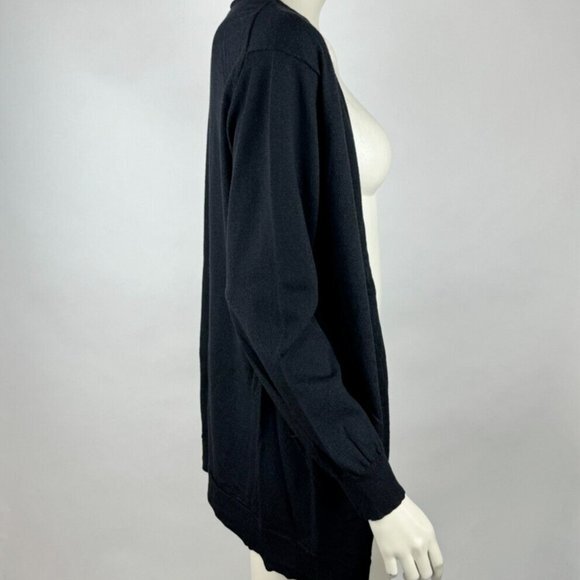 Eileen Fisher Wool Open Front Cardigan Women L EUC Lightweight Stretch Sweater - Picture 5 of 11